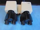 032043 And 032061 Nikon Double Trinocular Head For Microscope Good Cosmetic Condition
