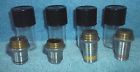 100x Spencer 4 Pcs Microscope Objective 4x 10x 45x Used