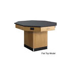 1516kf Diversified Woodcrafts Octagon Workstation With Pedestal Base And 874002000081