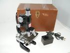 223200 Bausch Lomb Optical Graf Apsco Microscope Box Light