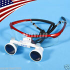 3.5x-420mm Skysea Usa Dental Optical Surgica Binocular Loupes Glasses Magnifier Red
