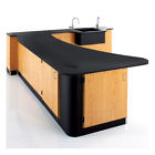 3516k-r Diversified Woodcrafts Right Side Peninsula Workstation 842998061225
