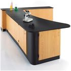 3516kf-r Diversified Woodcrafts Right Side Peninsula Workstation 842998061263