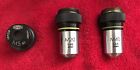 416255 405288 407963 Olympus Lot Of 3 Microscope Objective Lenses M5 0.1 M20 0.40 M40 0.65