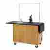 4121k Diversified Woodcrafts Mobile Laboratory Unit With Storage Cabinets 874002000852