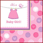 511489 Pretty Shower Love Girl Baby Party Luncheon Napkins 013051558239