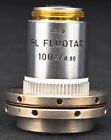 100x-0.90 567055 Leica Germany Pl Fluotar Microscope Optical Lens Objective