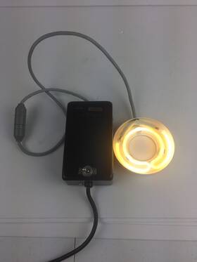 M-1457-2 Aristo Flourescent Ring Microscope Light And Power Supply Tested