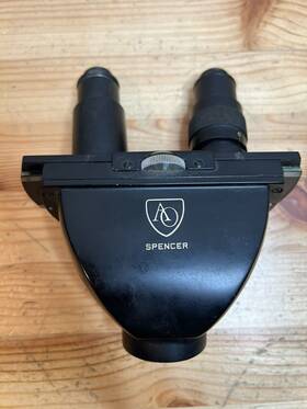 11527 Bausch And Lomb Vintage Ao Spencer Laboratory Microscope Binocular Head Untested