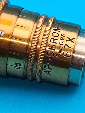 96534 Bausch & Lomb 67x Apo Microscope Objective 3mm N.a. 0.95 With Original Case