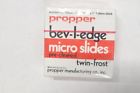 Bev-l-edge Propper Lot Of Micro Slides Inch Mm Thick Gross