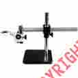 Bss-120a-fr-84 Amscope Solid Aluminum Single-arm Microscope Boom Stand For Stereo With 84mm Pillar Rack