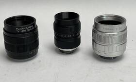 Gds-35 C-mount Japan Lot Of 3 Tv Lenses 25mm 1.4/ Fujian 35mm 1.7/ 50mm 1.4 Unbranded