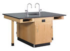 C2614k Diversified Woodcrafts Four Station Service Center With Sink 843998001532