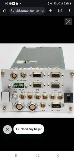 20039987 Carl Zeiss 1282-324 Can Interface Module