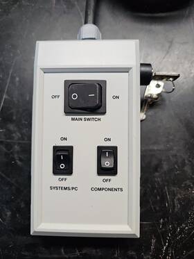1426-763 Carl Zeiss Remote With Key Lsm Laser Aim System