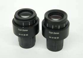 444132 Carl Zeiss Pl 10x/18 30mm Microscope Eyepieces - Set Of 2