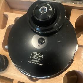 Carl Zeiss 469404 Microscope Parts With Multiple Objectives And Accessories