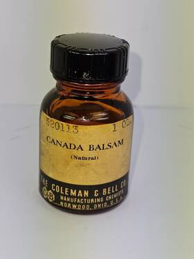 520113 Coleman & Bell And Canada Balsam Microscope Slide Mounting Fluid Cover Slip/glass
