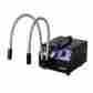 Hl150-by Amscope 150w Dual Goose-neck Fiber Optic Illuminator Black 013964504514