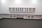 L015 Fisher Lab 36 Glass Cabinets