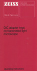 L0202 Zeiss Dic Adapter Rings On Microscope Operating Manual Cd