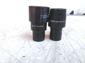 Leica 10/18x Lot Of 2 E2 Wf And Periplan Microscope Eyepieces As-is