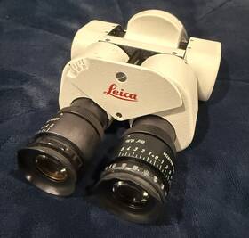 10446739 Leica Microscope 0-180 Degree Inclinable Binocular With X12.5 Eyepieces