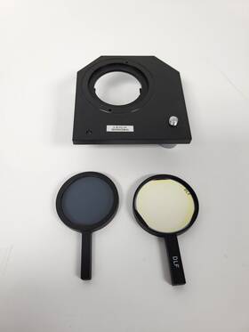 505085 Leica Stack Filter Holder Stage Piece With Filters From Dm Series Microscope