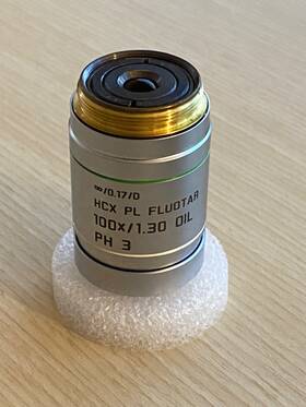506197 Leica Hcx Pl Fluotar 100x/1.30 Oil Ph 3 /0.17/d Objective