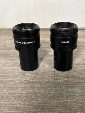 507807 Leica Pair Hc Plan S 10x/22 M Microscope Eyepieces