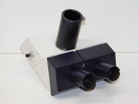 551035 Leica Leitz Microscope Dmrb Trinocular Head Vision 50/50 Photo Germany