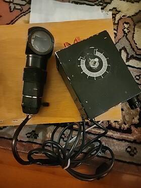 301-185.001 Leitz Ernst Wetzler Lamp Microscope And Transformer Needs Rewired