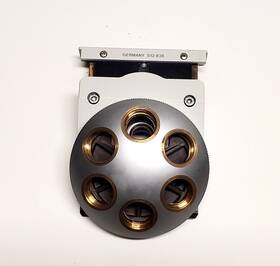 512836 Leitz 513836 6 Position Turrent With Objective Lens For Aristoplan Microscope
