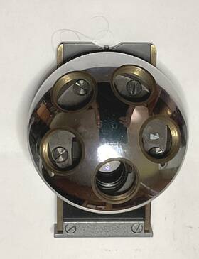 L613 Leitz Microscope Orthoplan Vintage 5 Position Turret Nosepiece W Dovetail Slider L613 Leitz Microscope Orthoplan Vintage 5 Position Turret Nosepiece W Dovetail Slider