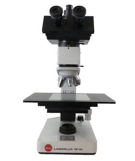 020-435.032 Leitz Wetzlar Laborlux 12 Hl Microscope Df With Objectives Working Surplus