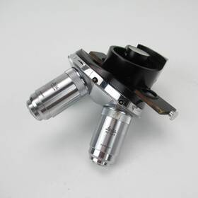 Leitz Wetzlar 25/40/100 Inter.-kontrast T Dic Nosepiece With Npl 25x/40x/100x Objectives - Defects