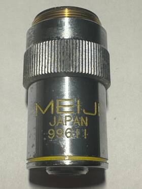99611 Meiji Japan Sn 100x/1.25 Din Objective Lens - Used In Great Condition