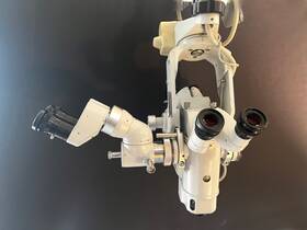 58315 Moller Wedel Surgical Microscope Head With 5x Power Zoom 3 Viewing Heads
