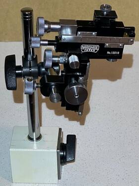 Mmm-333 Narishige 3-axis Coarse/fine Micromanipulator Model W Magnetic Stend
