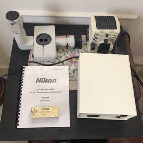 1002626 Nikon P-fla Fluorescent Stereozoom Microscope Attachment Complete P-flap Gfp