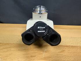 Nikon 127838 Triocular Microscope Head With Photo Port Adapter Japan