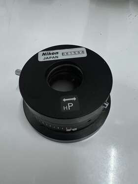 72131 Nikon Microscope Rotating Polarizing Analyzer Filter Set Swing Out Eclipses