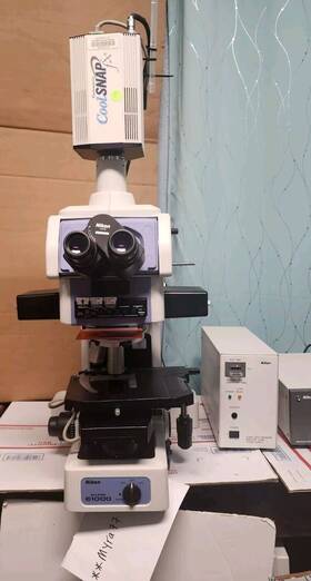 E1000m Nikon E1000 Fluorescence Motorized Microscope Pred Ni-e 4x 10x 20x And Coolsnap