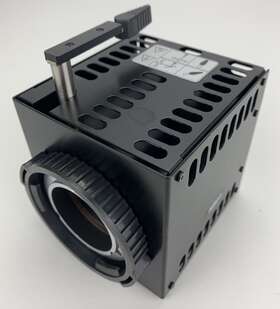 Mee45900 Nikon Microscope Te-at Double Lamphouse Adapter Dual Fluorescent Light Port