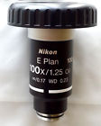 Mrp71900 Oil Immersion E200 Objective Plan Microscope Cfi 100x Nikon Achro