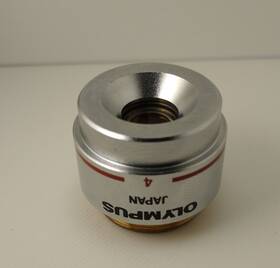 1-lb120 Olympus Microscope Ea4x Achromat Objective N.a. 0.10 Din-corrected