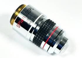 100pl Olympus Splan 100 Pl/1.25 160/0.17 Phase Contrast Microscope Objective 100x Lens