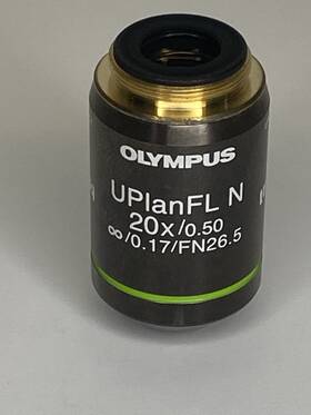 Fn26.5 Olympus 20x/0.50 /0.17/fn26.5 Uplanfl N Microscope Objective Lens
