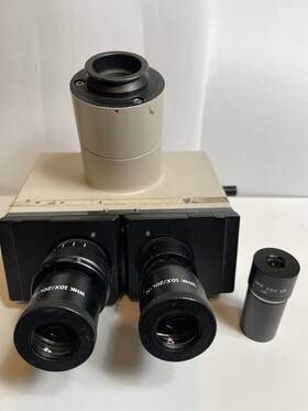 5010 Olympus 3575 Microscope Trinocular Head With Whk 10x/20 L And Nfk 3.3x Eyepiece #5010